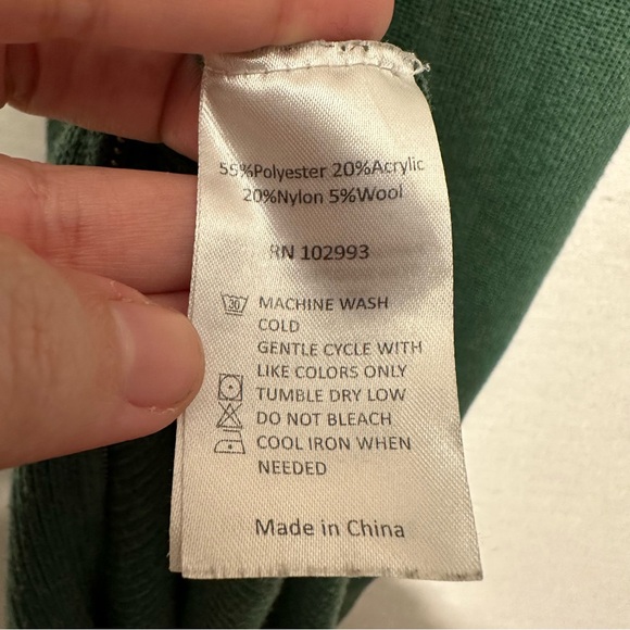 RTR Great Jones Green Knit Dress - size large - Picture 10 of 10